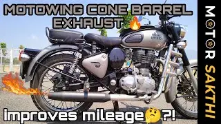 MOTOWING🥵CONE BARREL EXHAUST❤️‍🔥#classic PRICE💸|SOUND💥|TAMIL REVIEW🤩 #bike  #subscribe #exhaust