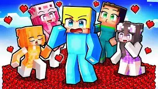 Ich &Uuml;BERLEBE 1 Herz CHALLENGES mit meinen VERR&Uuml;CKTEN Freunden in Minecraft!