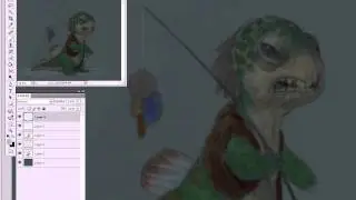Bobby Chiu: Creature Concept in Photoshop - with audio