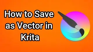How to Save as Vector in Krita