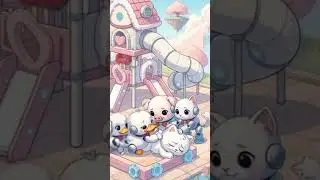Four little friends adventures. #childrencartoon #animation #cuteanimals #cats #family #home