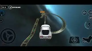 Impossible Car Tracks 3D - silver Sport Car Driving Simulator Stunt -  Game