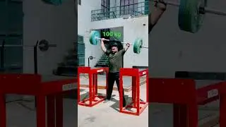 100kg one hand. #gymmotivation #india #paralympics #athletics