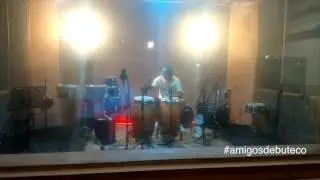 Gravando o percussionista Kako Cunha - Amigos de Buteco