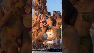 our boat party from Ibiza is now online 👙🫶⛵️ #techno #ibiza #boat