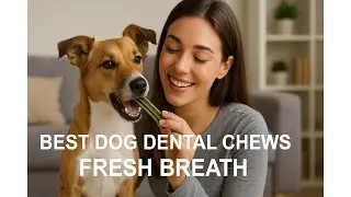 🦷 Merrick Fresh Kisses Натуральные жевательные лакомства для зубов | Лучшие жевательные лакомства...
