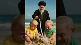 Ali Khamenei Plays With Donald Trump And Baby Netanyahu Israel-Iran Conflict #baby  #funny  #comedy