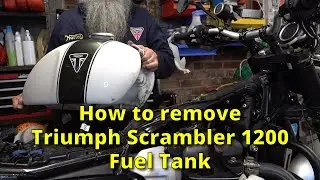 How to remove the fuel tank from a Triumph Scrambler 1200