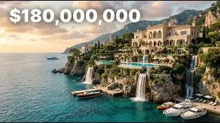 Inside a $180M Cliffside Mansion in Amalfi 🌄 | The Ultimate Luxury Hideaway 💎🏡 #UltraLuxury
