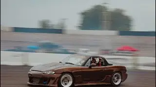 Turbo Miata drifting Team Badblood