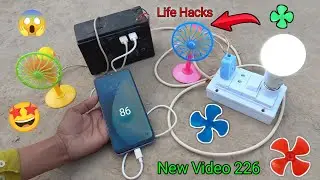 Lithium Ion Battery Powers Amazing Mini Gadgets Like USB Fans and LED Lights and Charges Your Phone