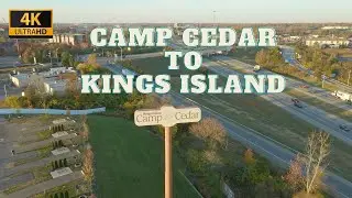 4K Drone Footage - Camp Cedar to Kings Island (1.3 miles)