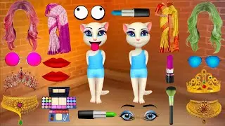 Two talking tom dulhan funny makeup video 💄💄💋