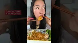 Volcano Carbonara Noodles, Cheese Tteokbokki, Pork Dumplings & Baby Cucumbers 🥒 