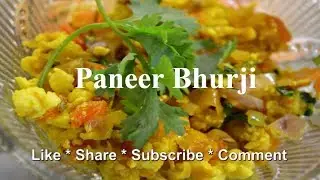 Paneer Bhurji Recipe | Quick Paneer Recipe | Scrambled Indian Cottage Cheese | anjalis kitchen