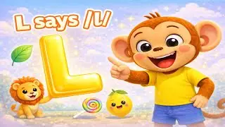 L Says /l/ 🐵 | Letter L Phonics Song for Kids | Learn with @ChuchuCoco