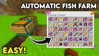 Minecraft Super Easy AFK FISH Farm - Simple, Automatic, Insane Loot! Minecraft 1.20 Bedrock + Java