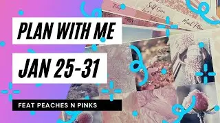 Plan With Me Jan 25-31 Feat Peaches n Pinks