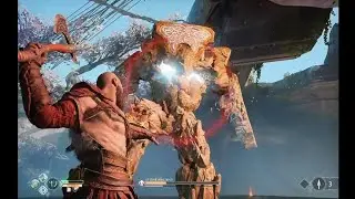 God of War_4 kill stone age monster  Easy way to Hill Alien