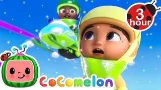 Crazy Snow Racing Competition! | CoComelon | Nursery Rhymes & Kids Songs | Moonbug Kids
