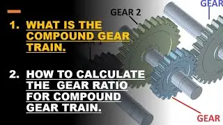 WHAT IS THE COMPOUND GEAR TRAIN / HOW TO CALCULATE THE COMPOUND GEAR RATIO / GEAR RATIO CALCULATION