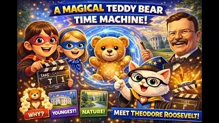 🧸 A Magical Teddy Bear Time Machine! | Meet Theodore Roosevelt for Kids