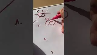 How to sign the letter S?❤️❤️