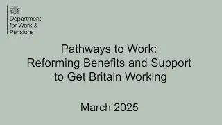 BSL - Pathways to Work Green Paper