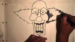 Drawing a Clown Character By WIZARD HQ