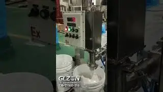Organic Solvent Semi-Automatic Liquid Drum Anti-Corrosion Filling Machine.   #fillingproductionline