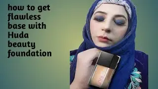 How to get flawless base with Huda beauty faux filter foundation /#hudabeauty #foundation