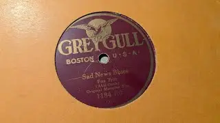 Sad News Blues, Original Memphis Five (Grey Gull Records)