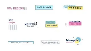 Memphis Titles - FCPX Templates