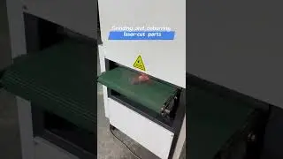 Grinding and deburring laser-cut parts #polishing #polishingmachine #brushing #grinding #sanding