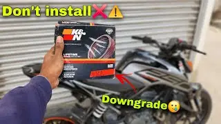 Don't install k&n air filter without watching video.