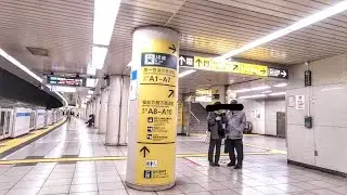 《乗り換え》三田駅、都営浅草線から三田線へ。 Mita