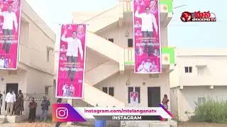 Puvvada Ajay inaugurated 30 double bedroom houses, hand over to beneficiaries in khammam