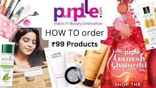 Huge Purple Sale Haul Only Rs.99 💜How to Order Purple Products 🎁  | Shopping Haul 😱 #purplesale