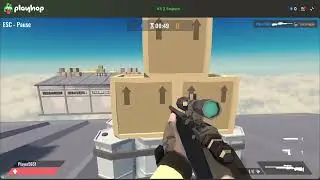 Playing 1x1 on random online sniper games from playhop
