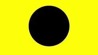 Black Circle Yellow Background Down To Up