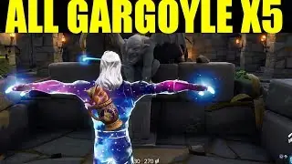 Dance In Front Of Different Gargoyles - All GARGOYLE LOCATIONS Fortnite (Fortntiemares Challenges)