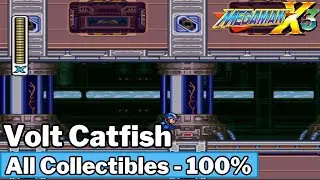 Volt Catfish &ndash; All Items (100%) | Mega Man X3