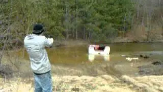 Grassflat boat shooting