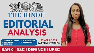 Wayward elephant | The Hindu Editorial Analysis | Newspaper Vocabulary | SK Classes
