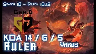 Gen Ruler VARUS vs SENNA ADC - Patch 10.13 KR Ranked