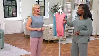 Barefoot Dreams Malibu Collection Modal Muscle Tee on QVC