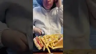 Mukbang | ✨Triple-decker Sandwich - French Fries 🔥 💯✨