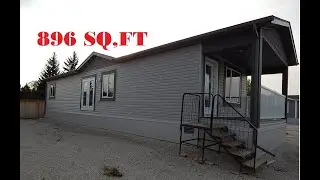 16 x 56 2 bed 1 bath with front porch cottage Modular Mobile Home tour