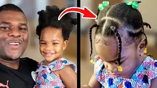 Daddy Doing Daughter's Hair For The First Time *THE RESULTS ARE SHOCKING*
