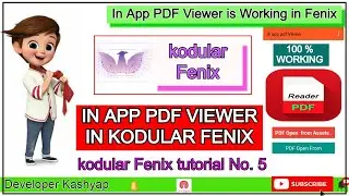 In App Pdf Viewer in kodular Fenix . Working in update Version.